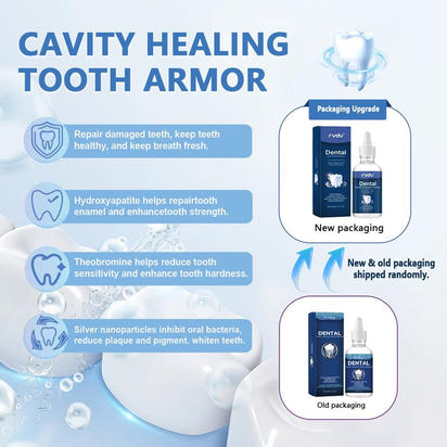 Fluoride-Free Hydroxyapatite Tooth Armor Drops | Enamel Repair, Whitening & Fresh Breath | Gentle Oral Care for Sensitive Teeth