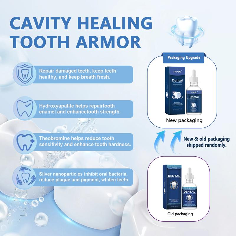 Fluoride-Free Hydroxyapatite Tooth Armor Drops | Enamel Repair, Whitening & Fresh Breath | Gentle Oral Care for Sensitive Teeth