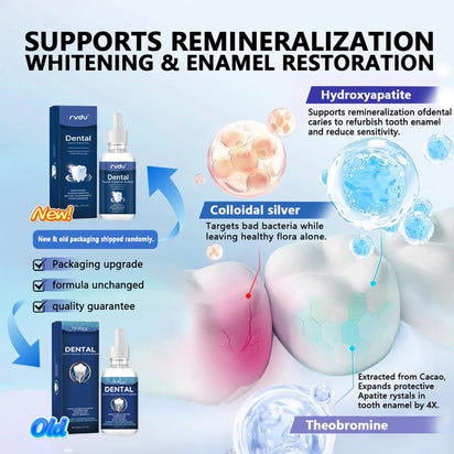 Fluoride-Free Hydroxyapatite Tooth Armor Drops | Enamel Repair, Whitening & Fresh Breath | Gentle Oral Care for Sensitive Teeth